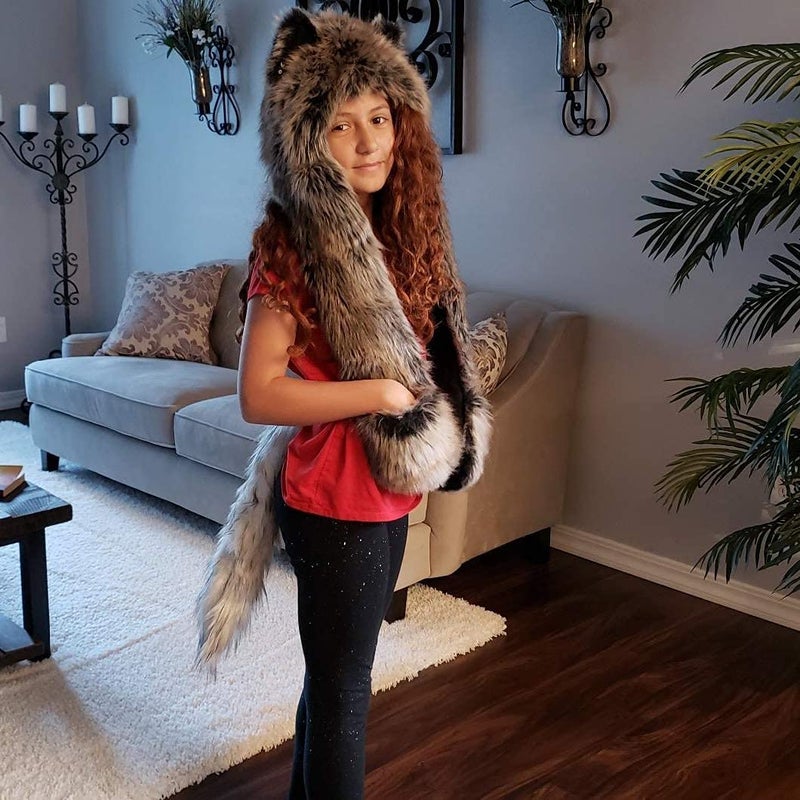 DRESHOW Fox Fur Tail Fake Fur Tail Dog Tail Cosplay Party Costume Super Huge Fluffy Tail for Adult - Image 4